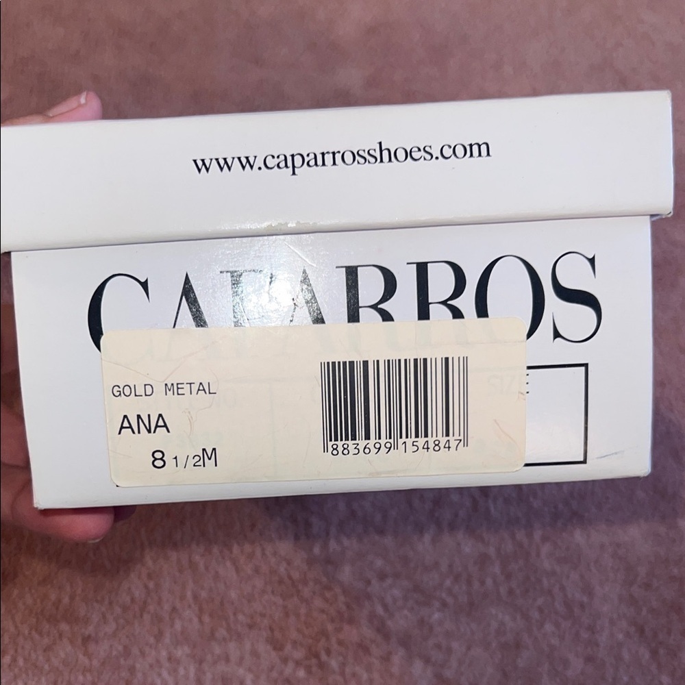 Caparros Gold Strappy Heels - Picture 5 of 7